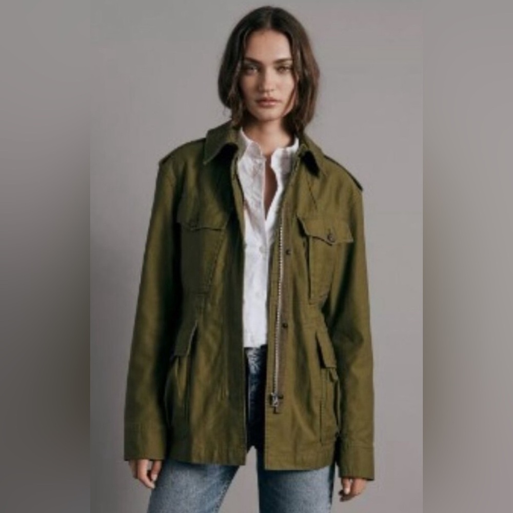 rag & bone Lorenz Cotton Army Green Military Jacket NWT Size Small